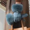 Winter Women'S Warm Gloves Have Windproof And Cold Resistant Properties, Thick Fur Lining, And Touch Screen Gloves