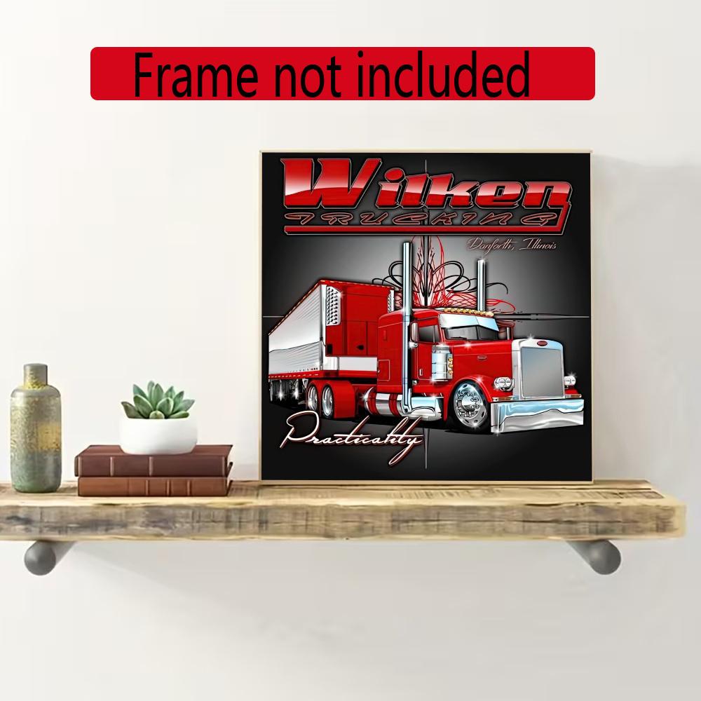Kenworth 5D Diamond Painting Round Diamond Rhinestones Mosaic Diamond Embroidery Wall Paintings Rhinestones Gift Frameless