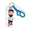 Vibrant Messi Keychain Football Star Jersey Keyring Ideal Fan Gift For Birthdays