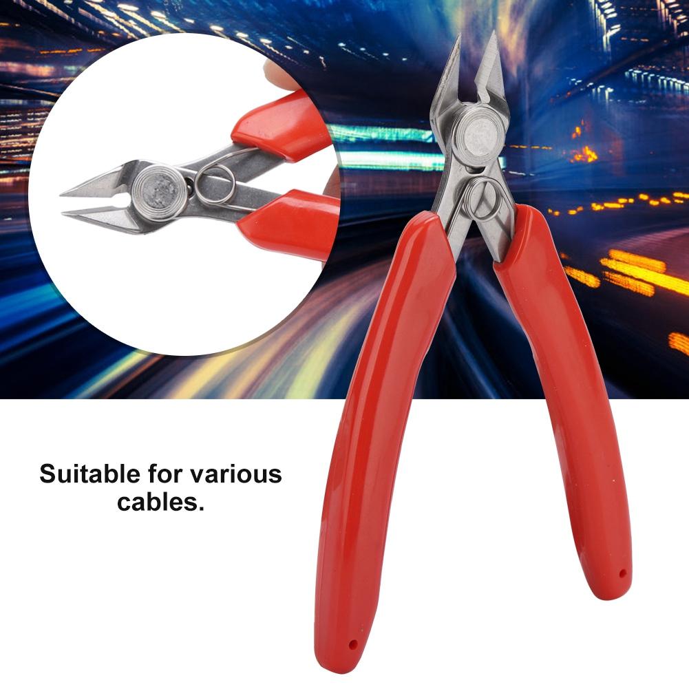 107F1 Electronic Diagonal Pliers Cable Side Cutting Nippers Wire Cutter Hand Tool L