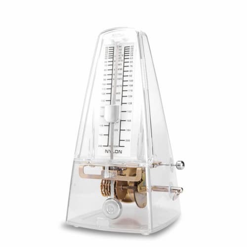 Transparent Mechanical Metronome for Guitar, Piano, Guitar, Violin, and Other Instruments, High-Precision Metronome (Color: Clear, Size: One Size)