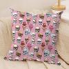 Horror Skull Print Cushion Cover Silky Short Plush DoubleSided Printed Pillow Case for Sofa All Seasons Home Decor Gift