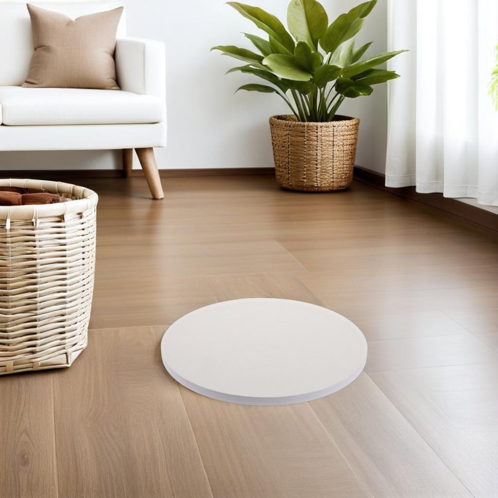Round Wooden Table Top Thick Solid Wood Rustic Coffee Tabletop Replacement Small End Table Beige Easy Assembly