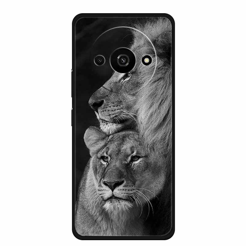 For Xiaomi Poco C61 Case Cool Animal Soft Silicone TPU Phone Case Back Cover for PocoC61 Shockproof Lovely Cat Protective Cover