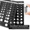 ABBP-Bolt And Nut Identifier Thread Checker Tool 42 Pieces With 19 Standard& 15 Metric Sizes 8 Drill Bit Gauges Identification G