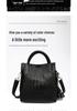 2026 Women's Genuine Cowhide Handbag - Large Capacity, New Woven Pattern Mother's Tote