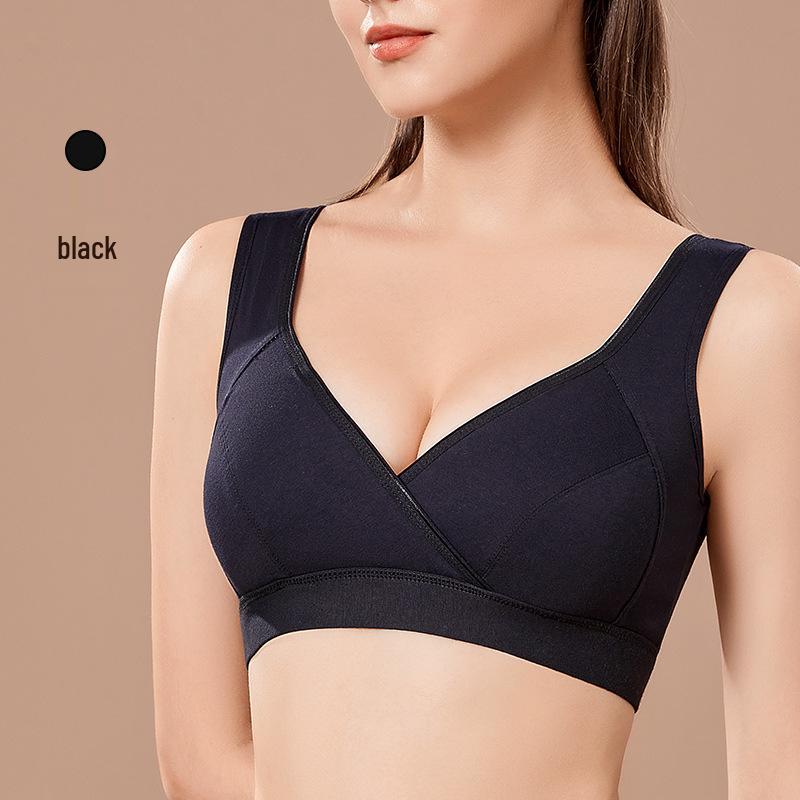 

Однотонный хлопковый бюстгальтер для кормления для беременности и послеродового периода - Подходит для кормления грудью 2XL