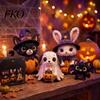 Kit Artigianato Patchwork Animali Amici di Halloween, Fai da Te Cucito Realizza 4 Kit Personaggi Adorabili, per Principianti Regalo Fatto a Mano Decorazione Festiva