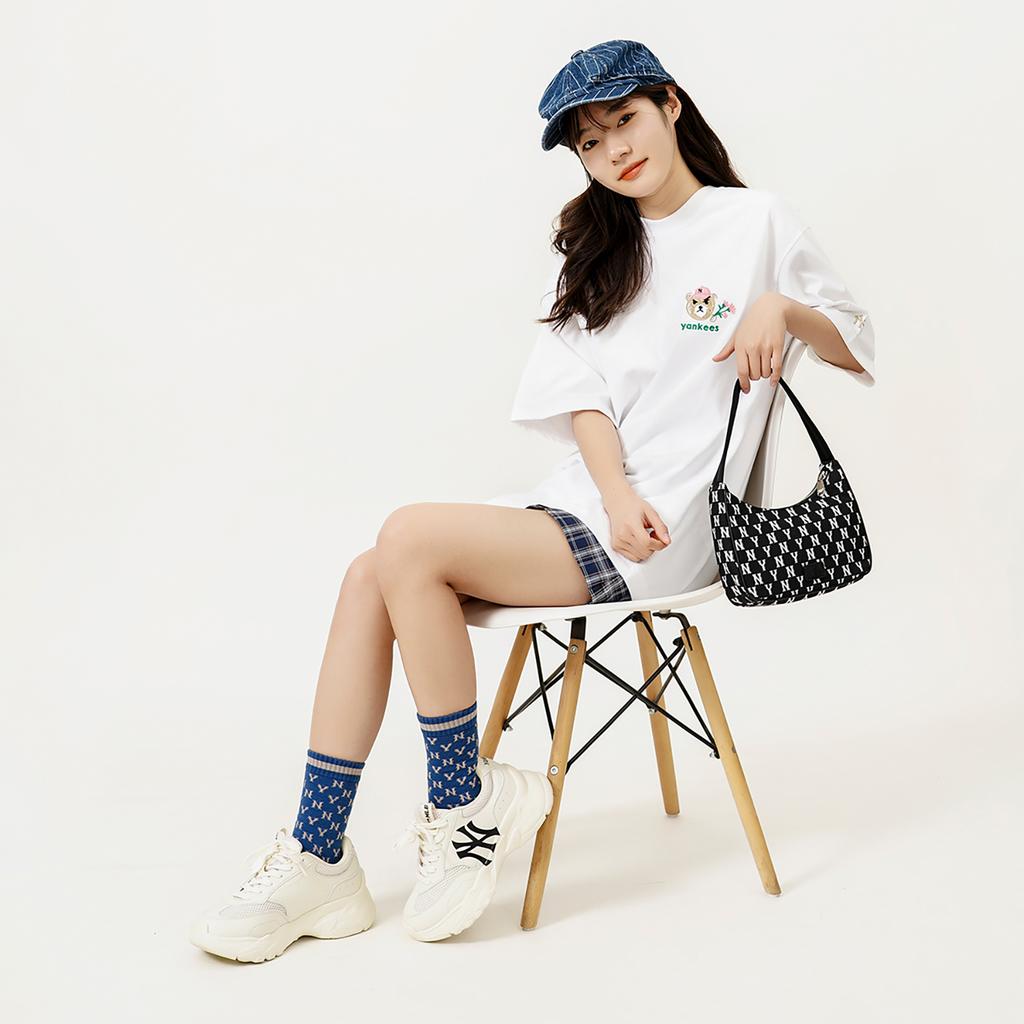 New MLB Mega Bear T Shirts Unisex Ecru 3ATSC1023-50WHS