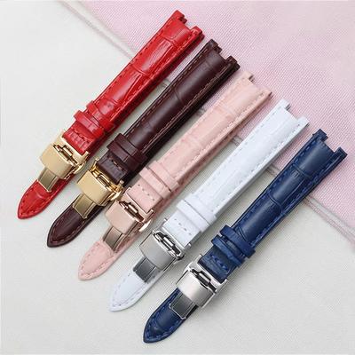 Genuine Leather Watch Band Women's Watch Strap For Folli Follie Lady Bubble Series Notch Pin Buckle Watch Bracelet 12x5mm16x9mm