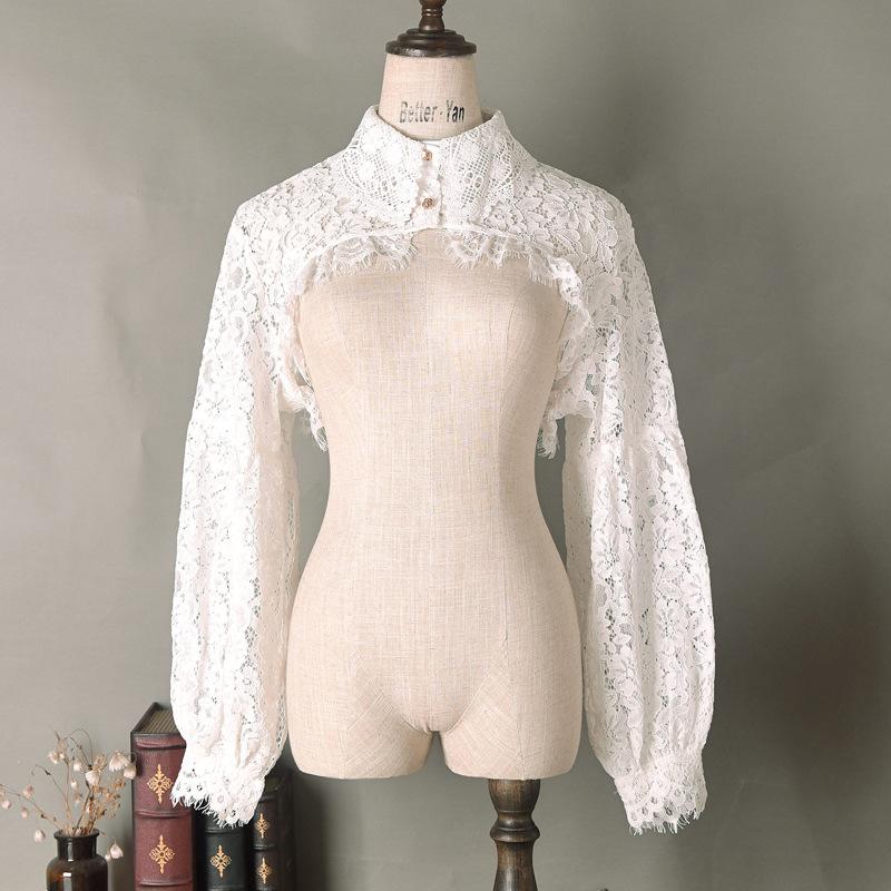 

Женская рубашка из рами с принтом и воротником-стойкой One Size