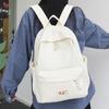 Practical Nylon College Backpack For Girls And Boys With Compact Design And Soft Straps