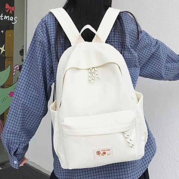 Practical Nylon College Backpack For Girls And Boys With Compact Design And Soft Straps