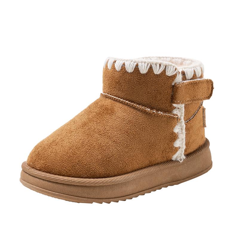 

Handmade Korean Style Wool Lace Girls Snow Boots - Warm Frosted Soft Sole Princess Cotton Boots. Size 22, Inner Length 14.5cm верблюд