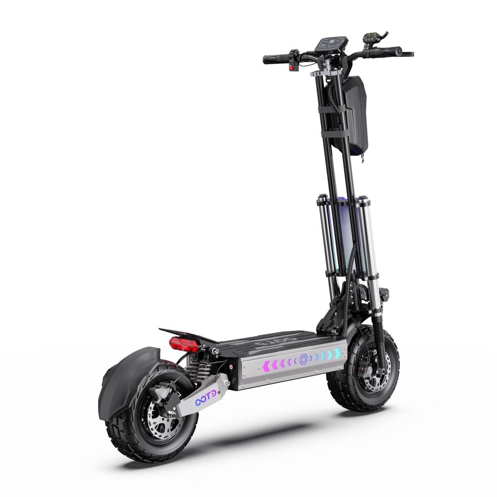 Electric Scooter OOTD 13" 3000Wx2 Dual Motor 60V 31.2AH Max Range 100Km Load 150Kg Black T90