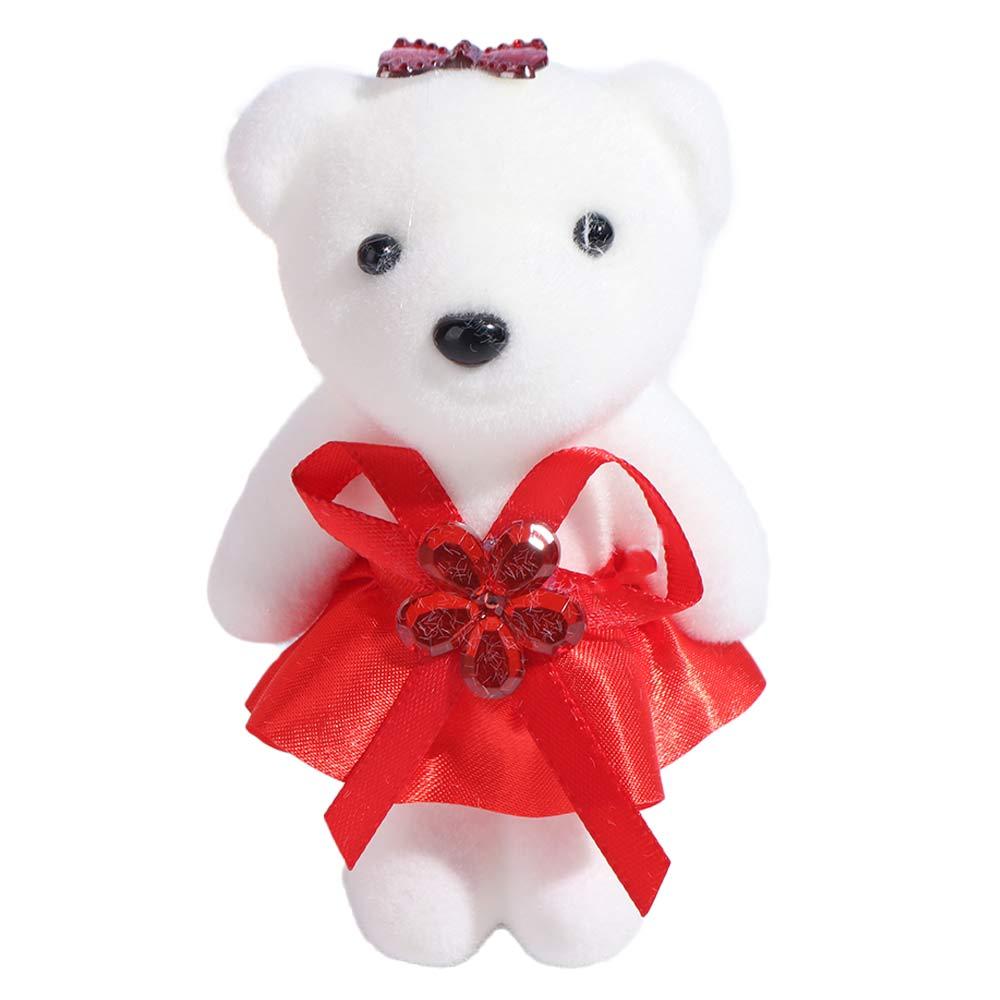 10pcs/set Plush Animal Bear Plush Foam Toys Plush Doll Cartoon Bouquet Doll  Graduation Gifts