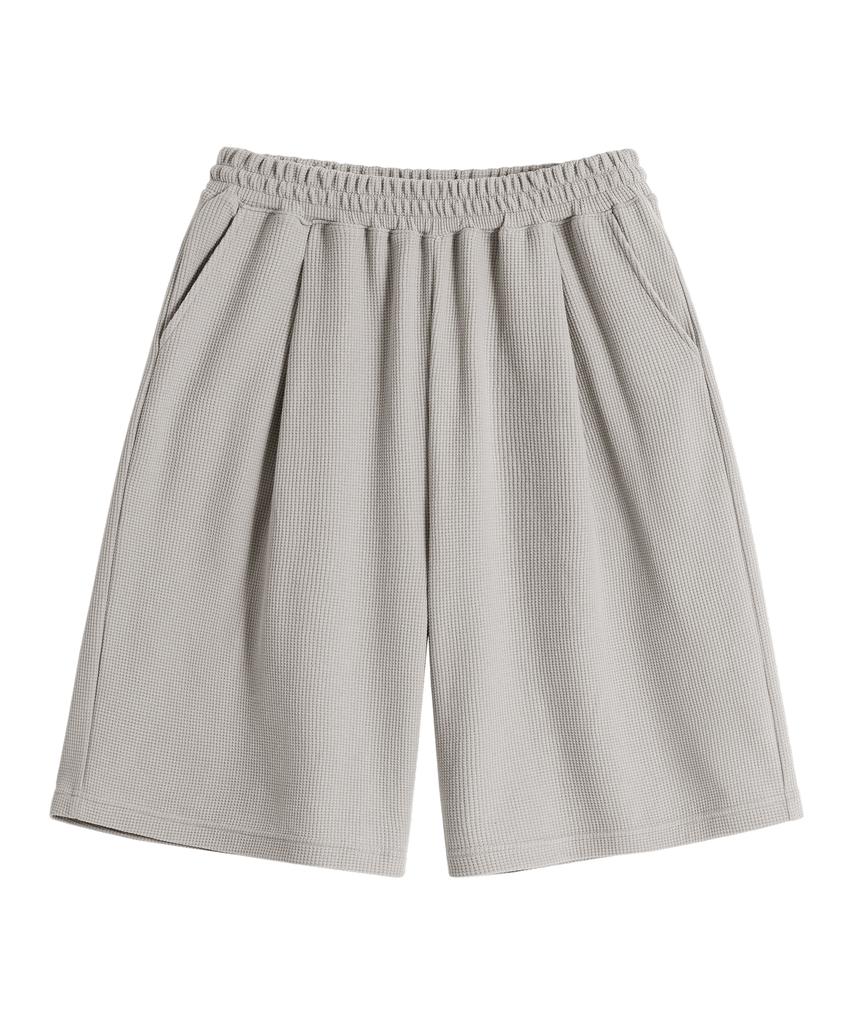 BRENSON ( Waffle ) Single-Pleat Waffle Shorts ( 4 Colors )