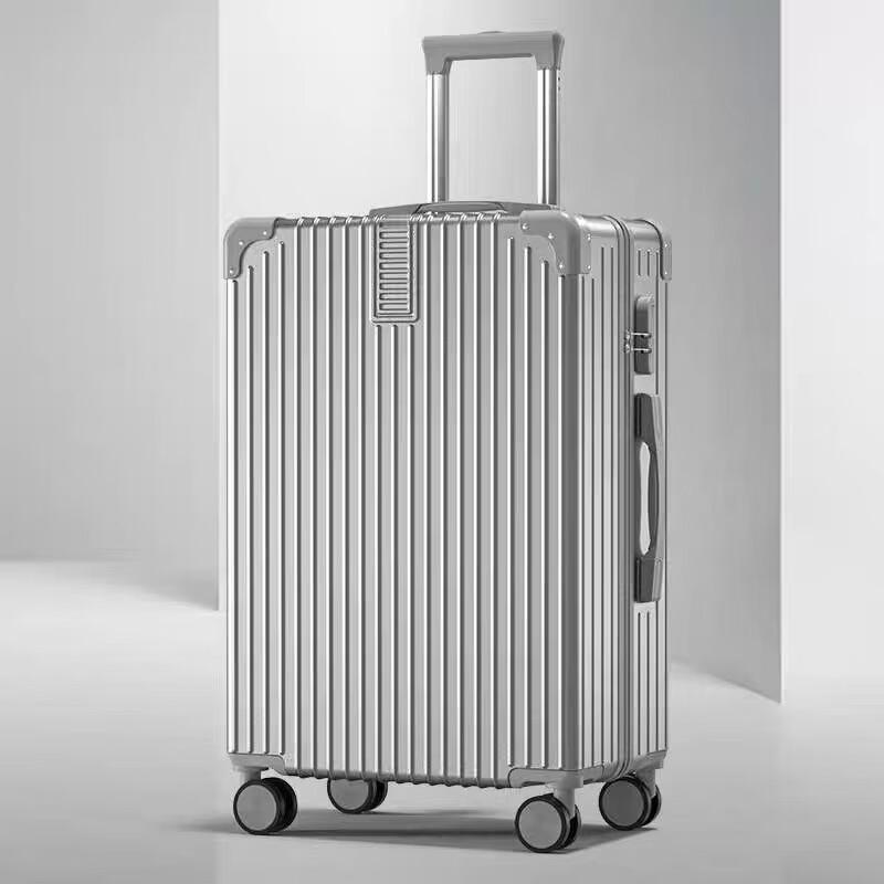 Li Shen Retro Aluminum Frame Hardside Luggage