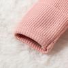 Footies för spädbarnsflickor 3M 6M 12M Enfärgade krusiduller Rundhals Långärmad Baby Jumpsuits Nyfödda Kläder Bodysuits med pannband