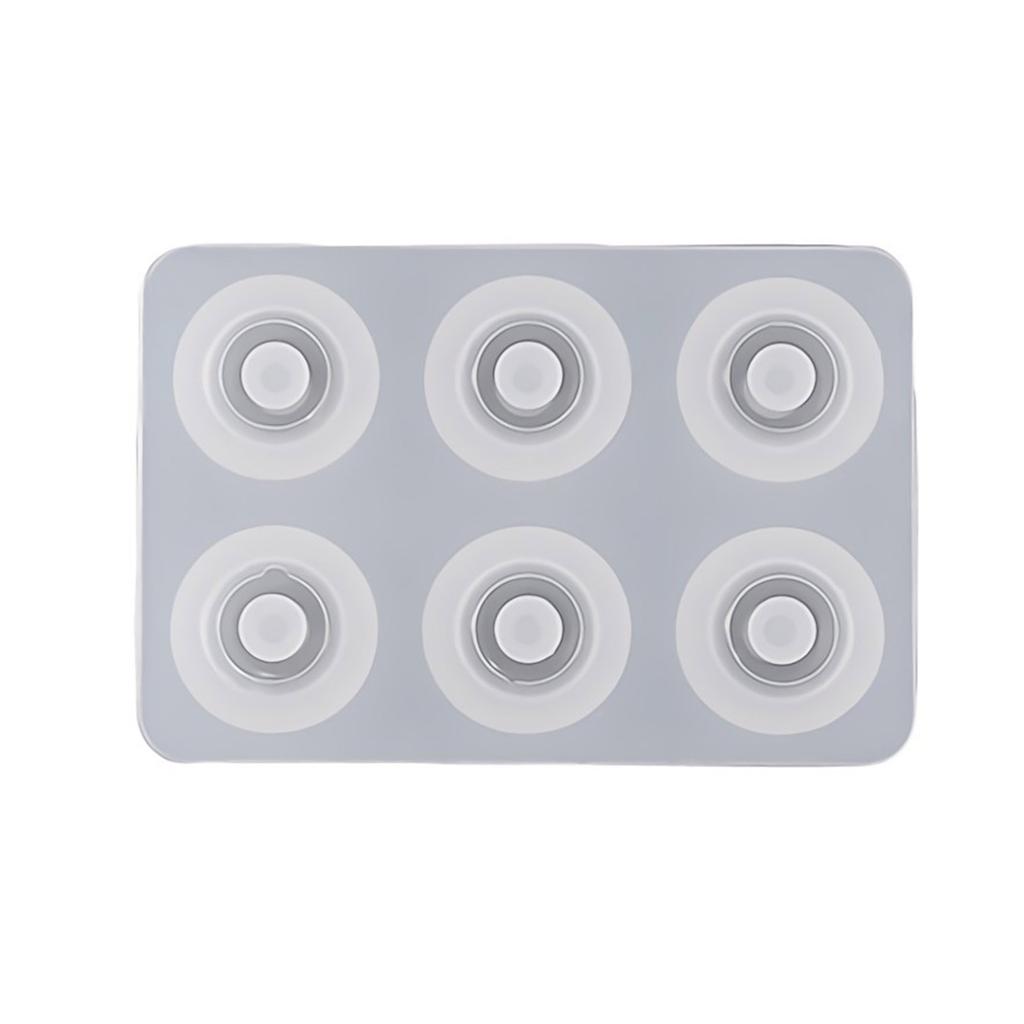 Resin Beads Molds with Hole Silicone Resin Epoxy Molds for Cabochon Gemstone Pendant Earrings Jewelry Casting Molds