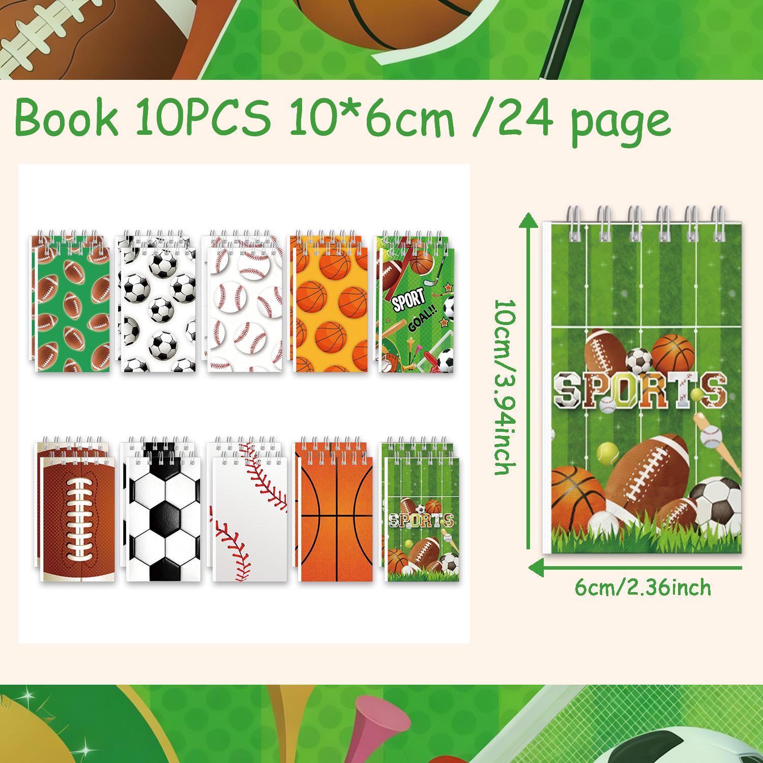 Super Bowl Sports Theme Notebook: Football & Basketball Daily Journal