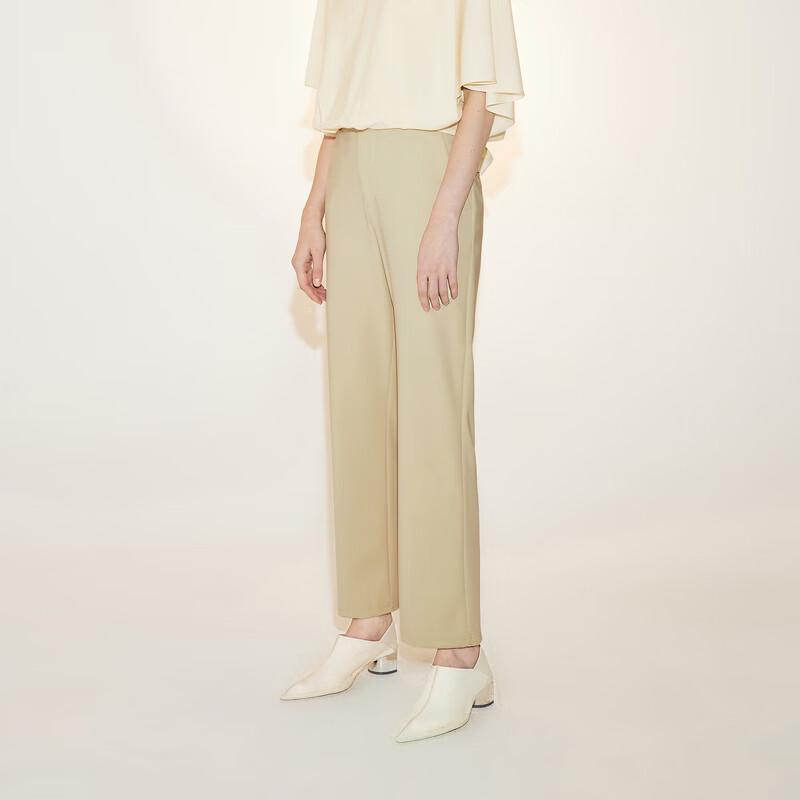 LESS Women's Straight-Leg Cropped Trousers