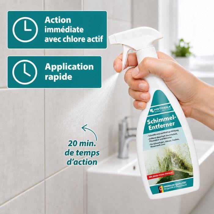 Anti-moisissure 500ml, Spray anti-moisissure, Nettoyant moisissure