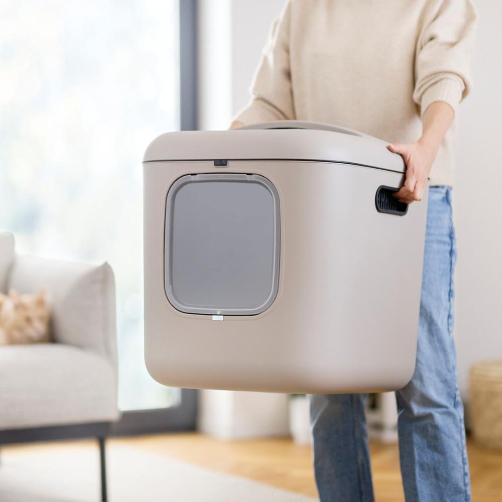 Rotho White Xl Litter Box - Coffee Color