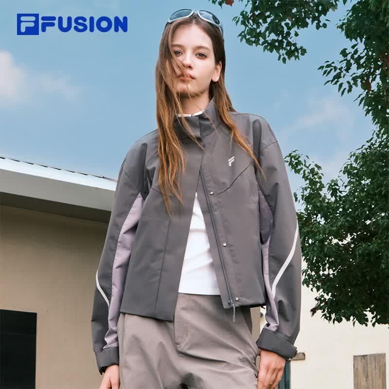 FILA FUSION Women s Patchwork Windproof Woven Jacket L