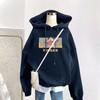 Womens Fleece Hooded Sweatshirt Anti-Pilling Casual Winter Top Loose Fit Long Sleeve