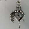 Fashion Hollow Heart Pocket Watch Chain Keychain Design Steampunk Clock Vintage Necklace Pendant Jewelry Watch Couple Gift