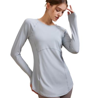 Karsaer Yoga Sports Long UV Long Perfect for Gym A0060 Women's Top, T-Shirt, Sleeve, Figure-Contoured, Protection, Stretchy, Length, Pilates,