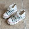 Korean High-Top Women's Polka Dot Board Shoes - Spring/Autumn 2026 Fashion, Casual Niche Design in White
