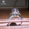 CC Women Rings Cubic Zirconia Bridal Wedding Engagement Wine Glass Ring White Gold Plated Luxury Temperament Jewelry CC582