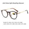 Fashion  Anti Blue Light Glasses Round Reading Glasses Presbyopic Eyeglasses Vision Care +0.00~+4.00 13 Colors Women Elderly