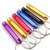 Small Multifunctional Aluminum Emergency Survival Whistle Keychain Camping Hiking Outdoor Tool Training Whistle