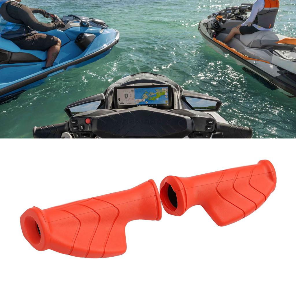Handle Grip with Palm Rest 277001958 Left Right Side Replacement for Sea-Doo Spark 900 RXP RXT GTX GTS GTR 90 130 155 170 215 230 260 300 Red