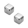 Stainless Steel Ice Cubes Set with Clips Reusable Drink Chillers Quick Freezing Metal Whiskey Chilling Stones for Beer Cocktails