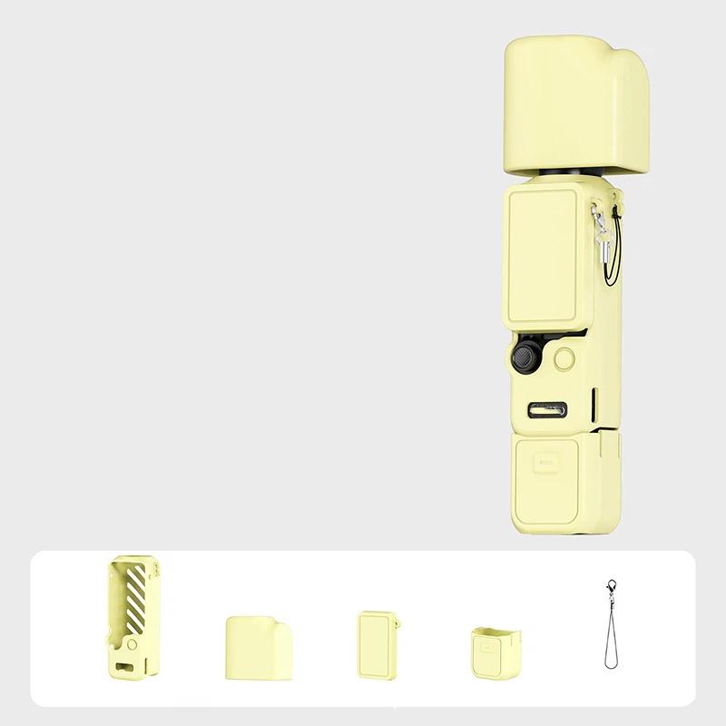 

Silicone Case For Osmo Pocket 4 Protective Cover Anti-Scratch Lens Cap Protector Camera Shell Accessories A4