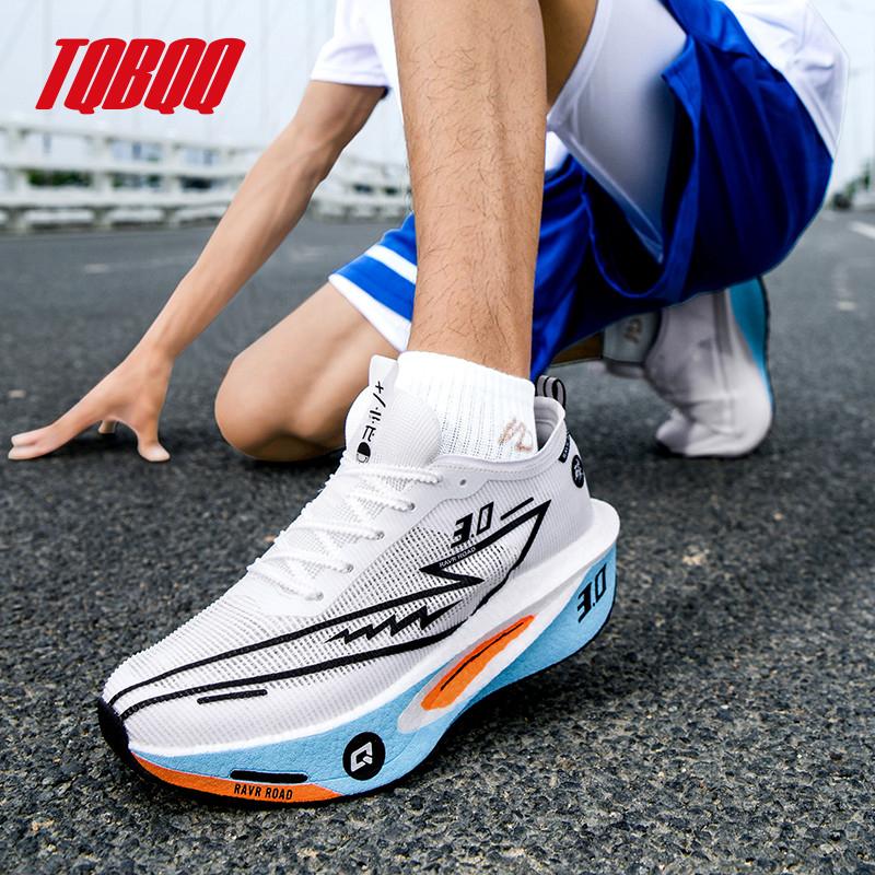 Men Women Carbon Plate Running Shoes Lightweight Breathable 3.0 Mix Racing Marathon Rebound Shock-Absorbing Training Sneakers