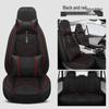 Universal All-Season Linen Car Seat Cushion - Breathable, Full Surround for Five-Seaters