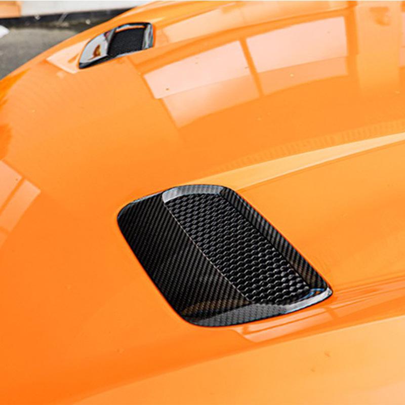 Tantan Carbon Fiber Engine Hood Vents for Ford GT Mustang - Genuine Carbon Fiber Exterior Mods