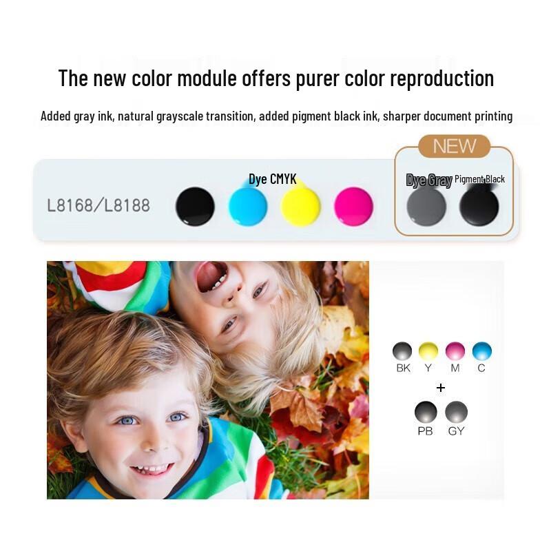 Epson L8188 A3 Ink Tank 6-Color Photo All-in-One Printer CN Plug (adapter Included)