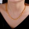 Collier chaîne Figaro Teamer pour Hommes Femmes Basique Punk Couleur Or Acier Inoxydable Long Collier Chokers Hommes Hip Hop Bijoux Cadeaux