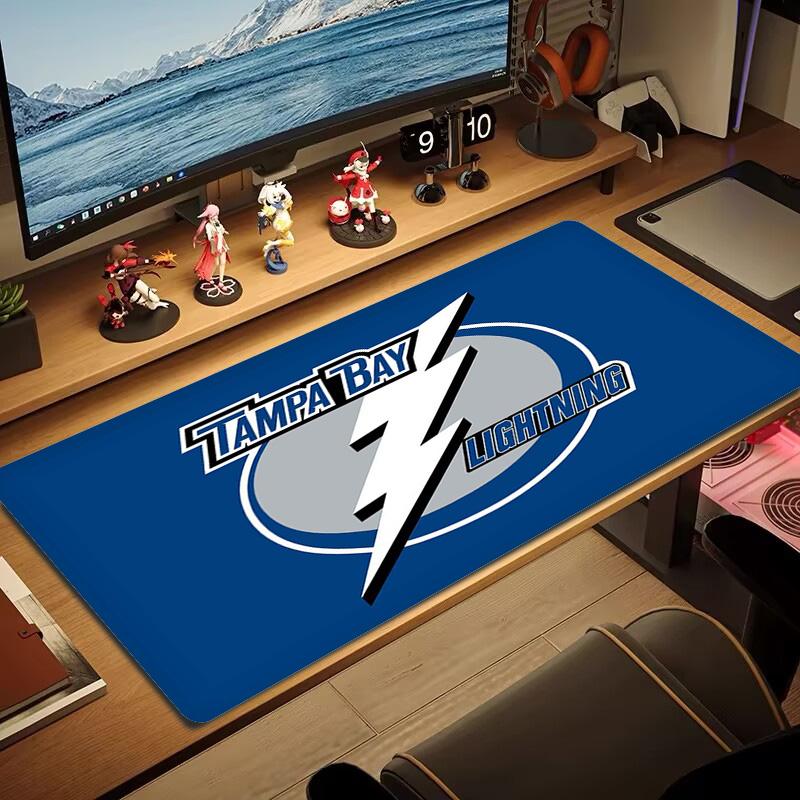 Tampa Bay Lightning Color Mouse Pad Large Gaming Table Cushion Non-slip Laptop Tablet Big Mousepad XXL Mat Mini PC Playmat With Lock edge