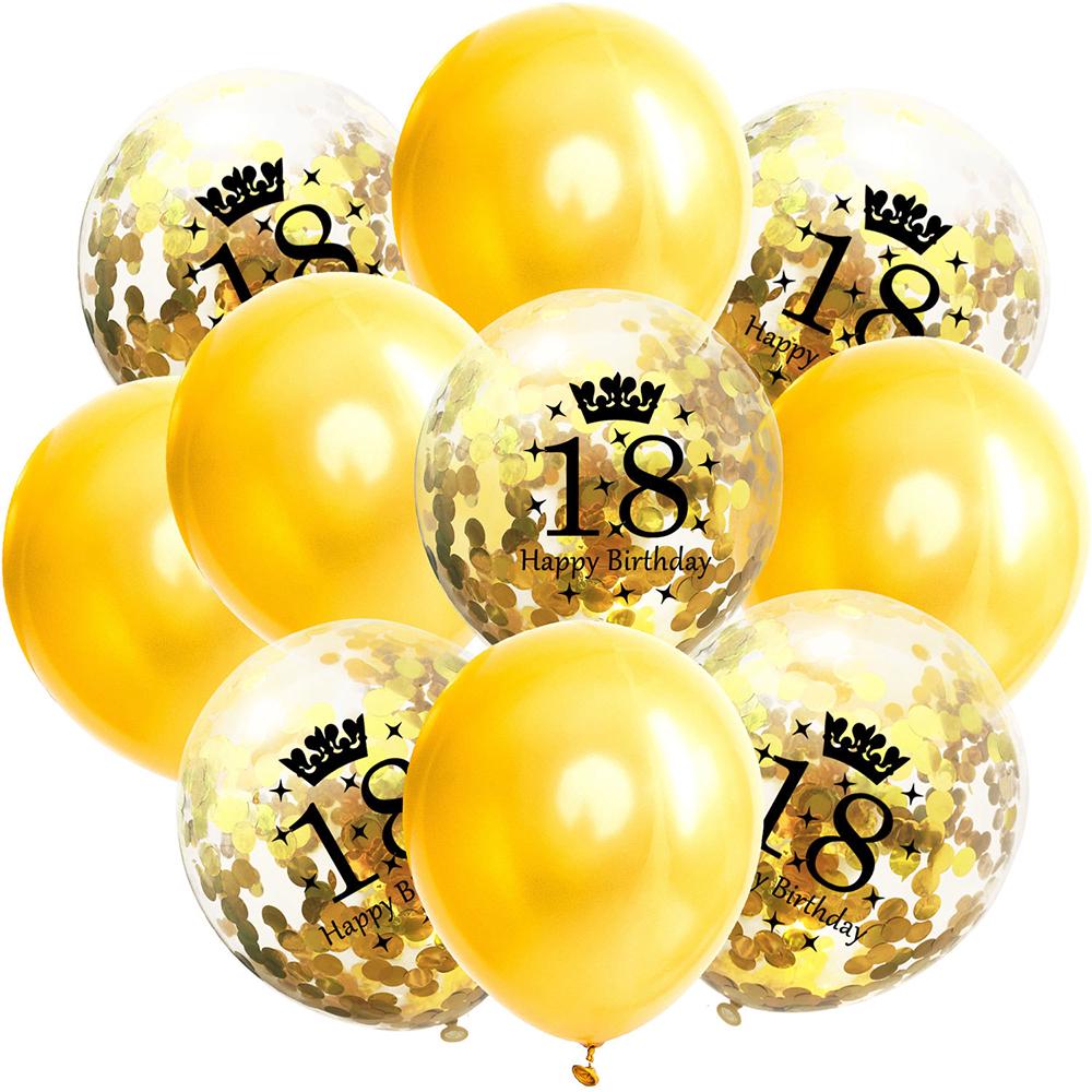 Buy Balloon 10pcs Lot 12 Inch Birthday Decoration Confetti Balloon Happy Birthday Balloons At Affordable Prices Free Shipping Real Reviews With Photos Joom