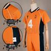 [HOLOUN] Karasuno High School Volleyball Club Uniform #4, Yu Nishinoya, Karasuno Cosplay Costume, Anime Costume, Event Halloween Costume