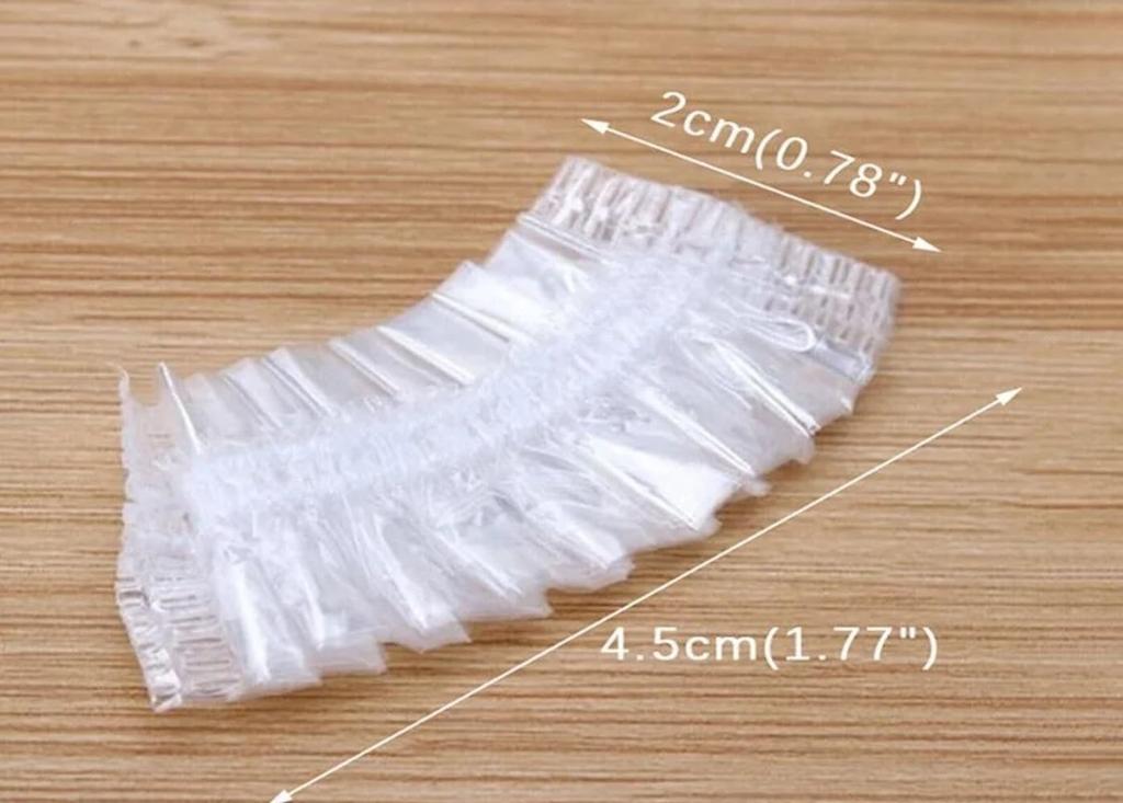 BHOOLU&GOOLU Disposable Waterproof Elastic Ear Cover Ear Protectors -100 Pieces/Bag