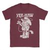 Garfields Cowboy Yee-Haw Vintage Retro Big Chest T-Shirts Cotton Tee Shirt Crewneck Short Sleeve T Shirts Plus Size Clothing