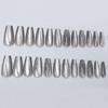 Secret Lives Cats Eye Reusable Artificial Long Coffin Shape Translucent Black Color Designer Fake Press on Nails 24 Pieces Set with Kit